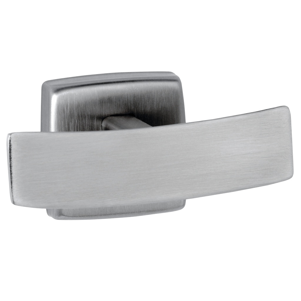 Bobrick Surface-Mounted Double Robe Hook, Satin Finish