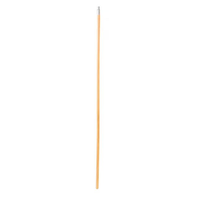 Mop Handle 60x0.94 IN Gray Wood Threaded Metal Tip Lacquered