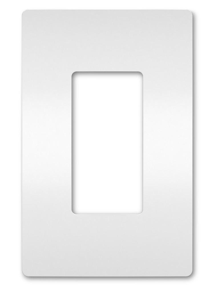 Legrand radiant 1 Gang 1-Decorator Rocker Screwless Wall Plate, White