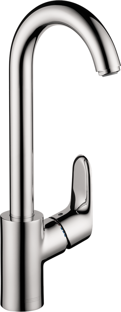 Hansgrohe Focus High-Arc Bar Faucet with Quick Clean Aerator