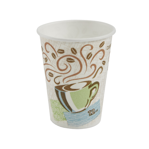 Dixie Disposable Hot Cup 12 oz. White, Paper, Pk1000