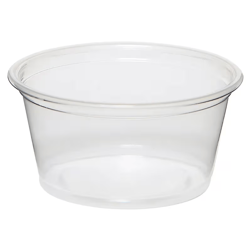 Souffle & Portion Cup 2 OZ PP Clear Round 50 Count/Pack 50 Packs/Case 2500 Count/Case
