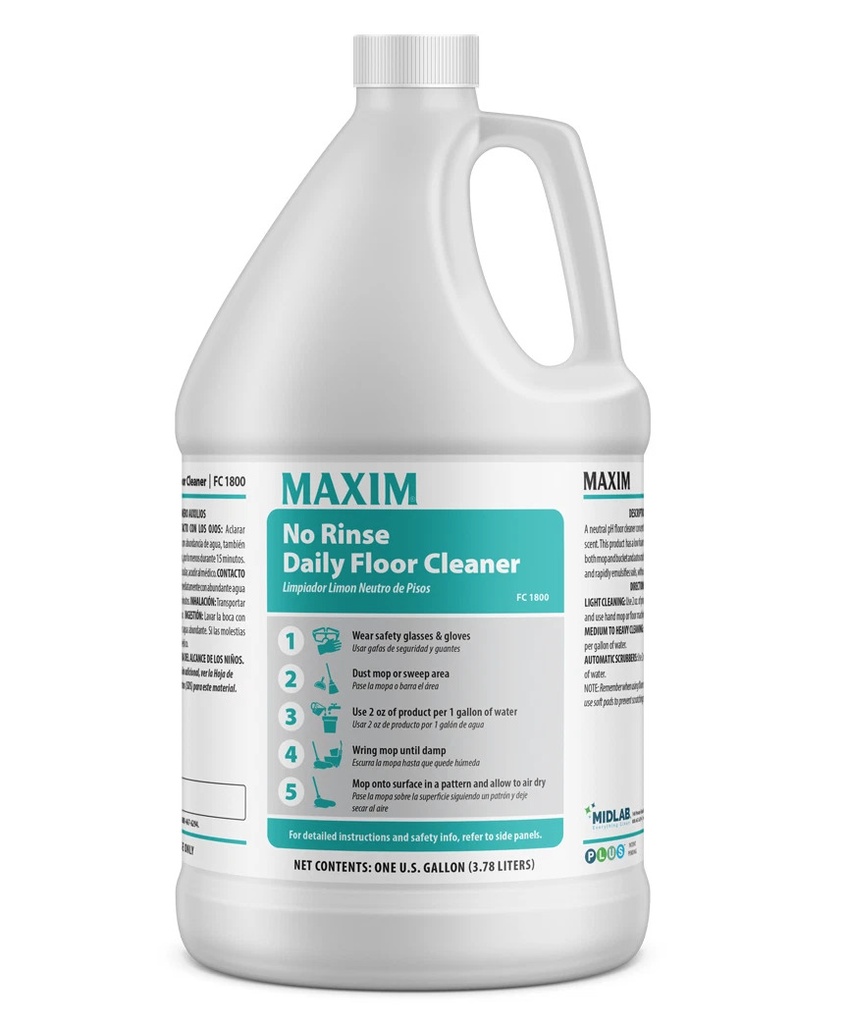 Maxim No Rinse Daily Floor Cleaner (4/1 gal-Case)