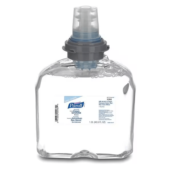 Purell Hand Sanitizer Foam 1200 mL 3.41X5.47X8.25 IN Clean Scent 72% Ethyl Alcohol For TFX 2/Case