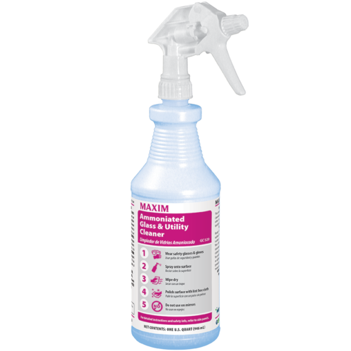Maxim Ammoniated Glass & Utility Cleaner (1 qt/12/Case)