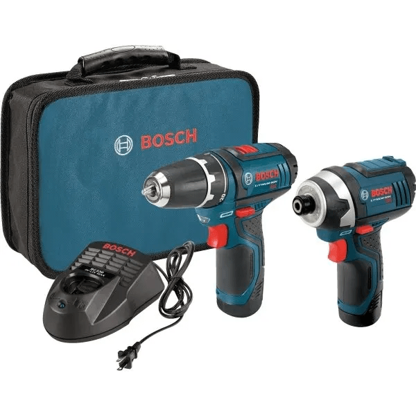 Bosch 3/8 In 12 Volt Max Li-Ion Cordless Drill/Driver 2-Piece Combo Kit
