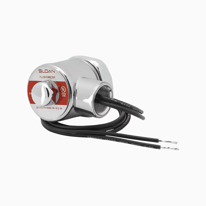 Sloan Chrome Plated Electronic Solenoid Replacement 24V