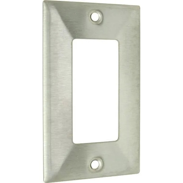 Hubbell 1-Gang Stainless Steel Gfci Wall Plate