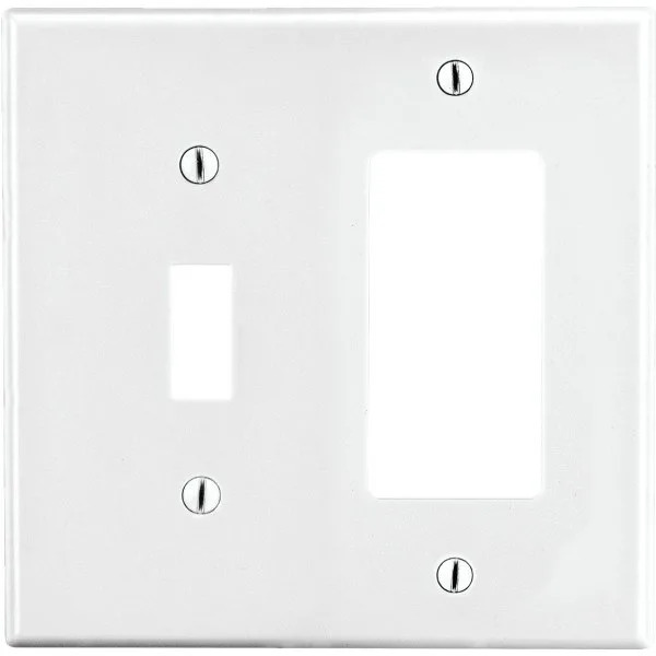 Hubbell 2-Gang Square/Toggle Wall Plate (25-Pack)