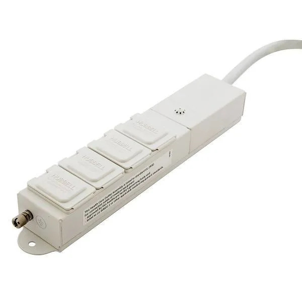 Hubbell Wiring Devices Spikeshield 4-Outlet Surge Protector 15' Cord