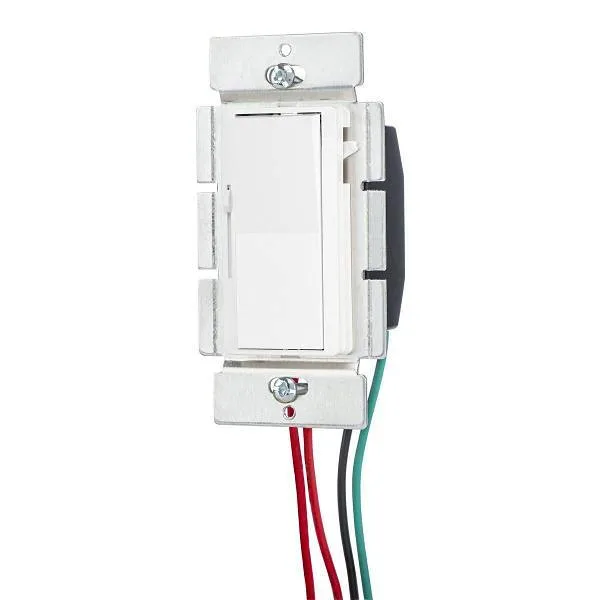 Hubbell Wiring Single Pole 3-Way 120 Volt Rocker Dimmer Switch White