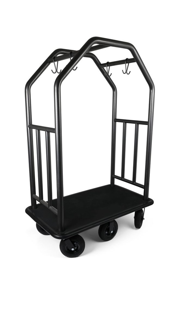 Coastal Series Estate Cart; Rubber Mat Deck- 8" black semi-pneumatic wheels
