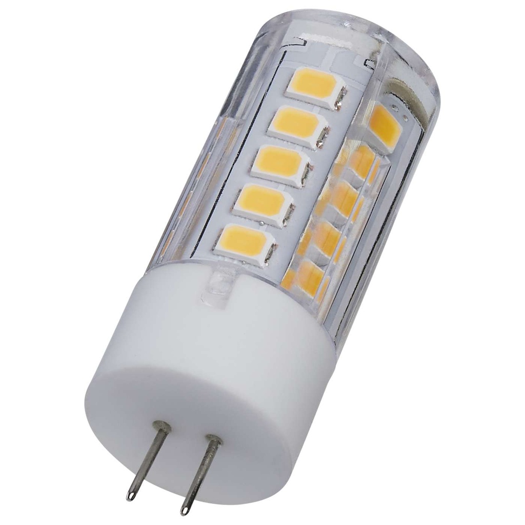 Satco 3 Watt Mini LED G4 Base 3000K Clear Finish 12 Volt