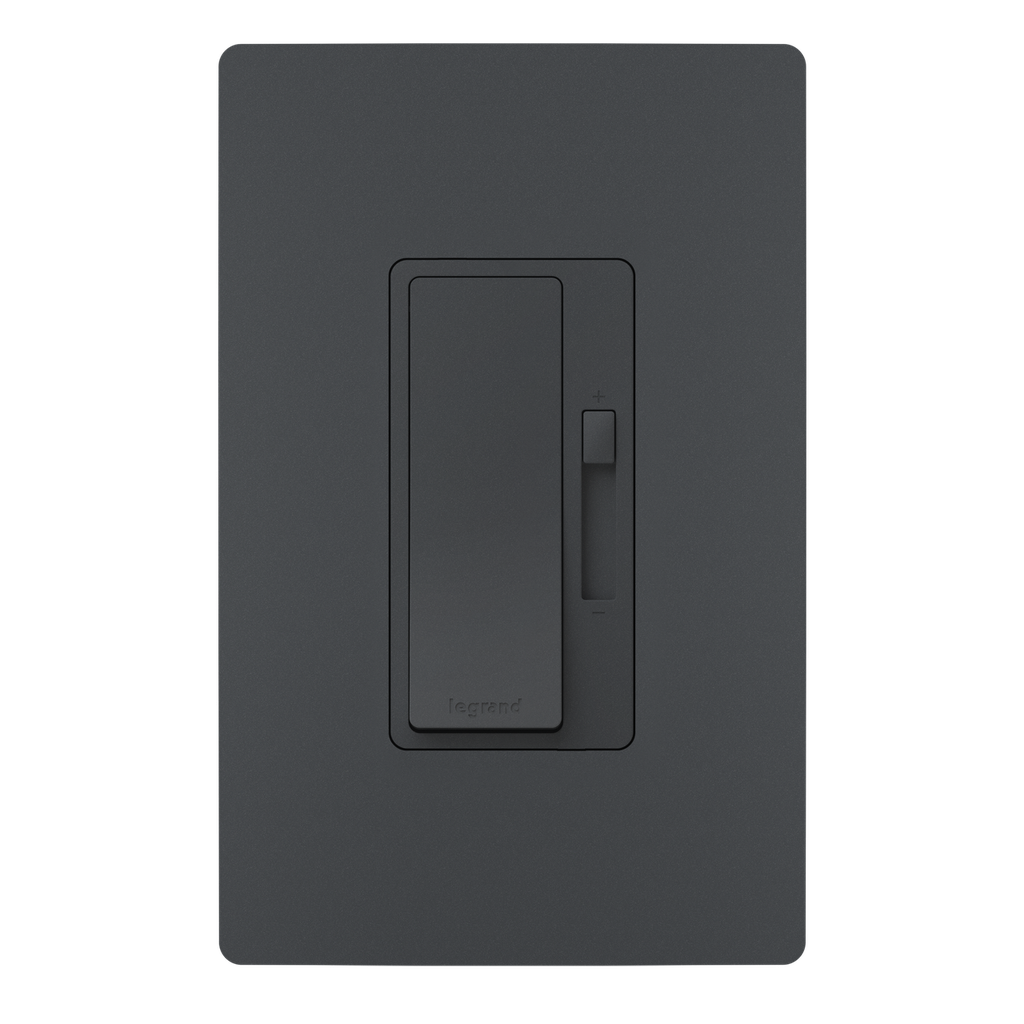 Legrand radiant 150W Rocker Dimmer for LED/CFL/Halogen/Incandescent Bulbs, 3-Way/1-Pole, Graphite