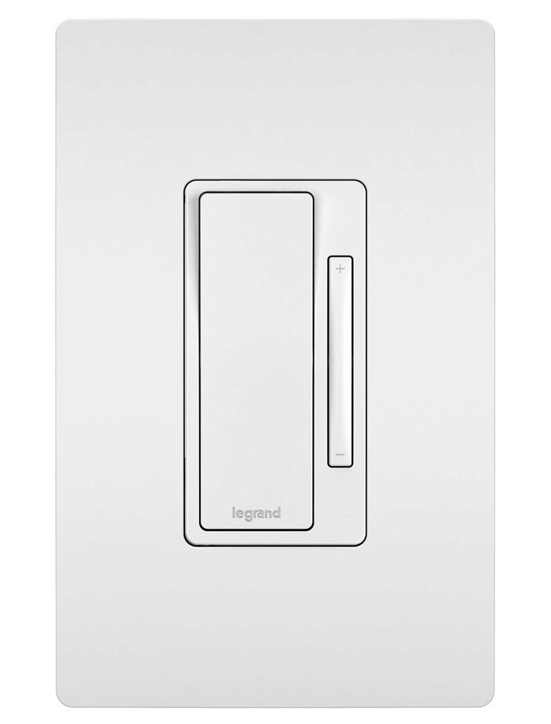 Legrand radiant 450W Multi-Location Remote Rocker Dimmer for LED/CFL/Halogen/Incandescent Bulbs, White