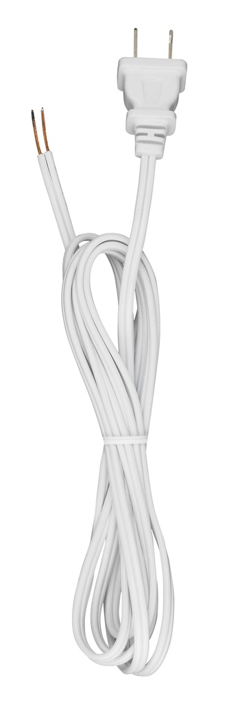 Satco 7ft 18/2 SPT-1 105C White Cord