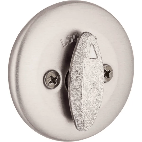 Kwikset 663 Series Satin Nickel Single-Sided Thumb Turn Deadbolt With Microban Technology