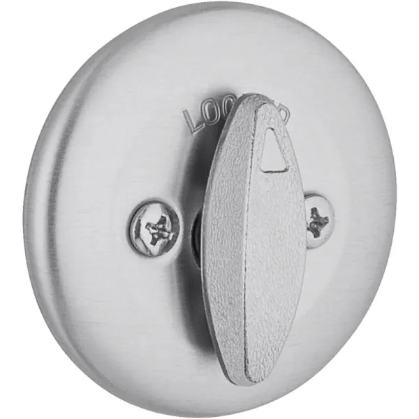 Kwikset 663 Series Satin Chrome Single-Sided Thumb Turn Deadbolt With Microban Technology