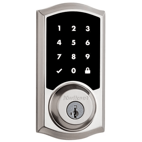 Kwikset 916 Smartcode Satin Nickel Electronic Deadbolt With Zigbee