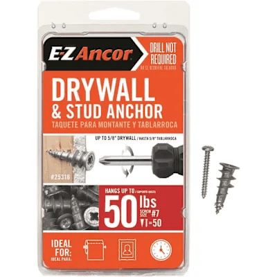 E-Z Ancor Stud Solver 50 lbs. Drywall and Stud Anchors (50-Pack)