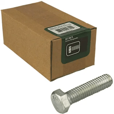 Everbilt 1/4 in.-20 x 1-1/2 in. Zinc Plated Hex Bolt (100-Pack)