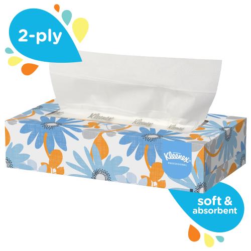 Kleenex® Paper Facial Tissue , White  36/100/CS