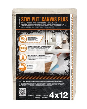 TRIMACO Stay Put Canvas Plus 4ft x 12ft