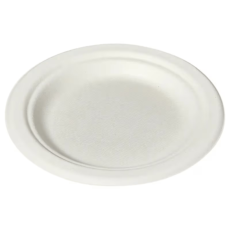 Victoria Bay Plate 6 IN Pulp Fiber White Round 1000/Case