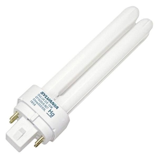 [20682] SYLVANIA CFL 13 Watt 4 Pin G24q-1 Base 2700K CF13DD/E/827 20682