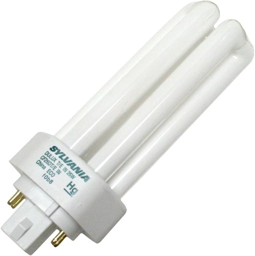 [20882] Sylvania Compact Fluorescent Light Bulb (20882) 26 watt - T4 - 4-Pin (GX24q-3) Base - 4,100K - Cool White - 800 Series - Triple Tube - Dulux T/E/IN - Amalgam