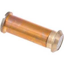 [804100 ] National- Unbranded 1/2 in. 160-Degree Hole Door Viewer in Polished Brass Fits 1-3/8 in. To 2 in. Door
