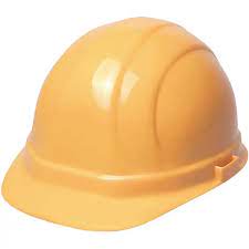 [871016 ] ERB Omega II 6-Point Nylon Suspension Slide-Lock Yellow Cap Hard Hat