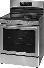 [328731841] Frigidaire 30-in Glass Top 5 Burners 5.3-cu ft Freestanding Electric Range (Stainless Steel)