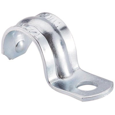 [100131163 - 61505B] Halex 1/2 in. Electrical Metallic Tube (EMT) 1-Hole Straps (100-Pack)