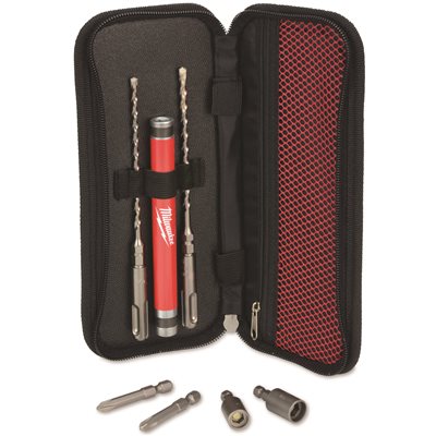 [288475 ] Milwaukee 1/4 in. x 5/32 in. Carbide Tip SDS-PLUS Concrete Screw Drill and Bit Kit (7-Piece)