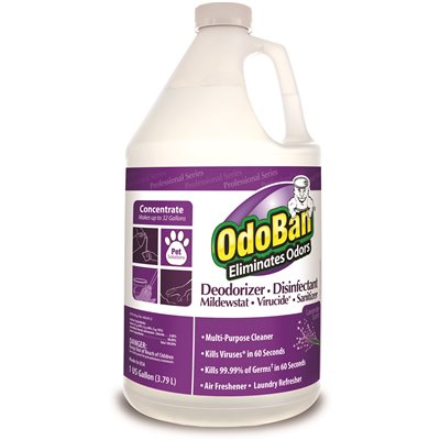 [502501] OdoBan 128 oz. Professional Series Odor Eliminator and Disinfectant Concentrate Lavender Scent