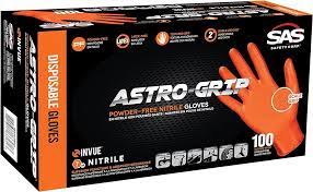 [66472 ] Astro-Grip Powder-Free Nitrile Exam Grade Disposable Gloves - 7 Mil