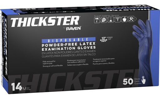 [6604-20] Thickster Powder-Free Exam Grade Latex - 14 mil - XL