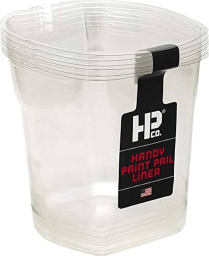[2520-CT] HANDY Plastic Paint Bucket Liner, 1 qt, 6/case