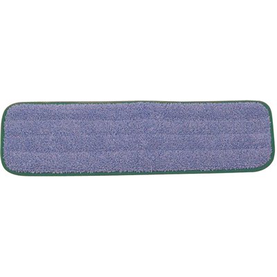 [RCPQ41000GR - Q41000GR] Rubbermaid Commercial Products HYGEN 18 in. Green Microfiber Damp Room Flat Mop Head