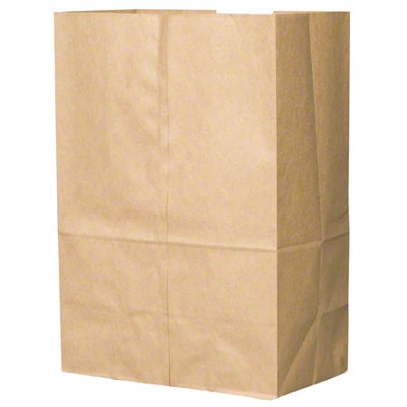 [ROSS071640 - 80082] Duro 1/8 Satchel Bottom Barrel Sack - 52#, Kraft Short
