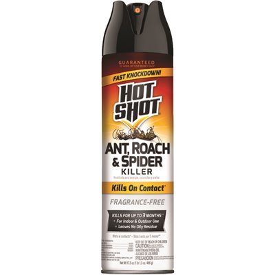 [311198150 - 96780] Hot Shot 17.5 oz. Unscented Ant, Roach and Spider Aerosol Insert Killer