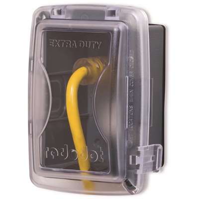 [2495873 - CKPM] Red Dot 1-Gang Extra Duty Non-Metallic While-In-Use Weatherproof Horizontal/Vertical Receptacle Cover with Wasp Guard