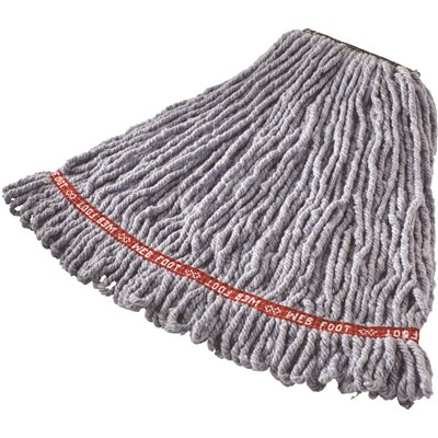[315983203 - FGA21206BL00] Rubbermaid Commercial Products 20 oz. Blue Web Foot Blend Replacement String Mop Head (1-Pack)