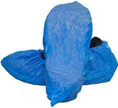 [314539345 ] The Safety Zone CPE Shoe Cover Embossed, 16" Length, Blue, (3 Bags of 100) 300/CS