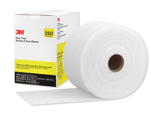 [55654W] 3M Easy Trap Dust Cloth Unfolded: 8x6 In White Disposable 250 Count/Pack 1 Packs/Case 250 Count/Case