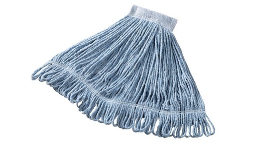 [D25206EA - FGD25206BL00] Rubbermaid Super Stitch® Mop Head Medium (Med) 20 Oz Blue Cotton Synthetic Fiber Loop End Launderable 1/Each