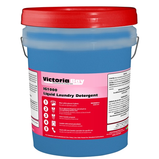 [G00101 ] Victoria Bay Ig1000 Liquid Laundry Detergent 5 Gal 1/Pail