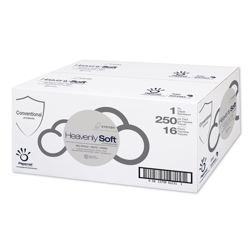 [410164 ] Folded Paper Towel White Multifold 250 Sheets/Pack 16 Packs/Case 4000 Sheets/Case