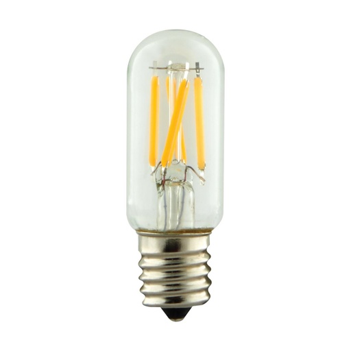 [S12114 ] Satco 3.5 Watt; T7 LED; Clear; Intermediate base; 3000K; 350 Lumens; 120 Volt; Carded